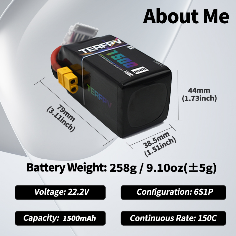 TERFPV Lipo Battery 6S 22.2V 1 - огляд і ціна Lipo Battery 6S