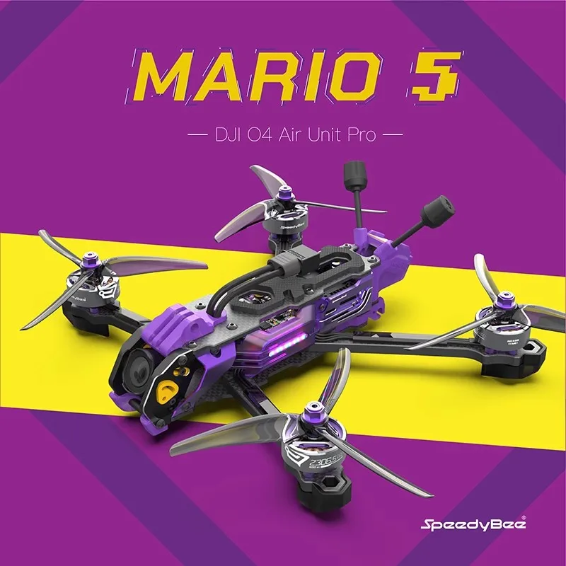 SpeedyBee Mario 5 FPV 5-Inch D - огляд і ціна Lipo Battery 6S