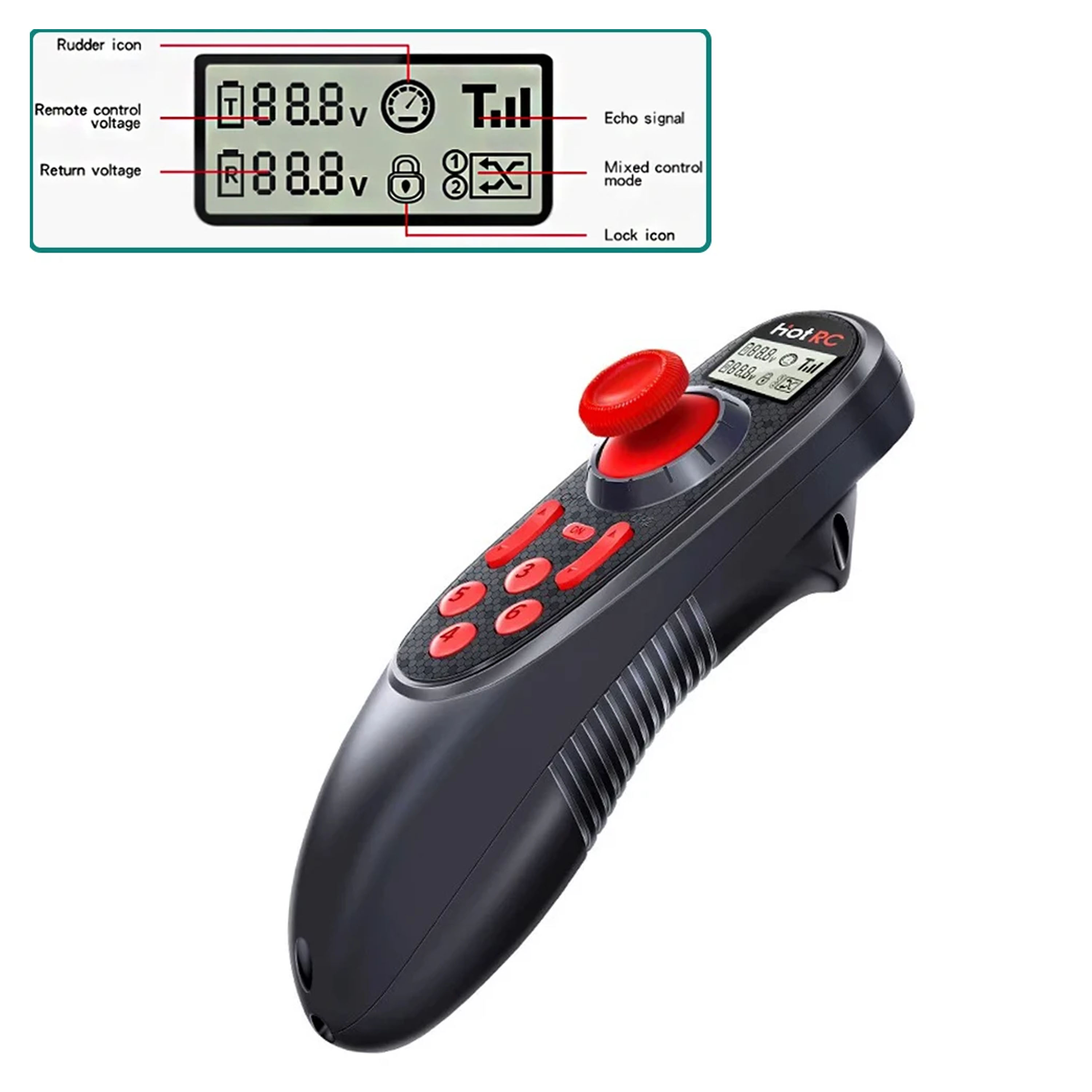 HOTRC DS-600 DS600 6CH 2.4GHz  - огляд і ціна Radio Transmitter 2.4Ghz