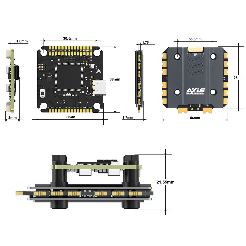 Axisflying Argus Pro ECO F722  - огляд і ціна Drone Esc